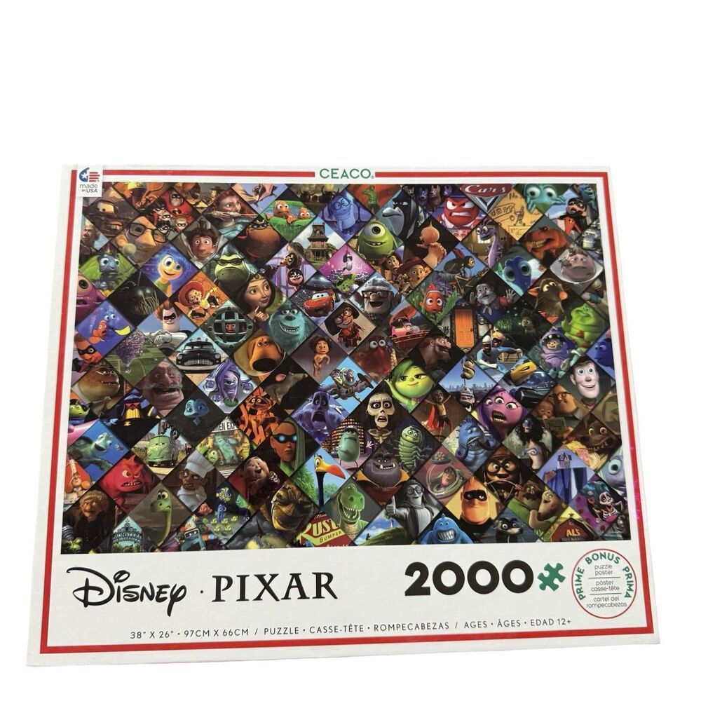Ceaco 35024 Disney / Pixar 2000 Pieces Jigsaw Puzzle Inside Out Monsters Inc Art